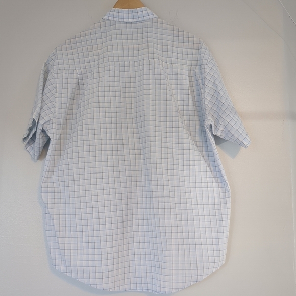 Lacoste Shirt Mens XL Blue Check Quiet Luxury Golf Preppy Business - Picture 2 of 6